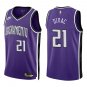 Kings #21 Vlade Divac Purple Throwback Swingman Jersey