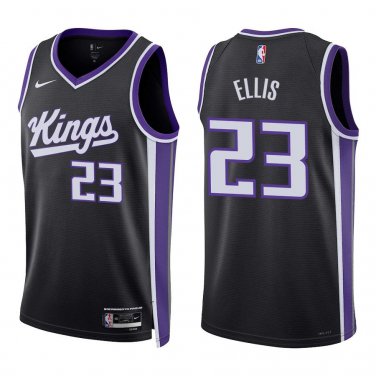 Kings #23 Keon Ellis Black Swingman Jersey