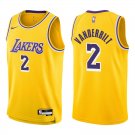 Lakers #2 Jarred Vanderbilt Gold Swingman Jersey