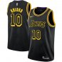 Lakers #10 Christian Koloko Black Snake Swingman Jersey