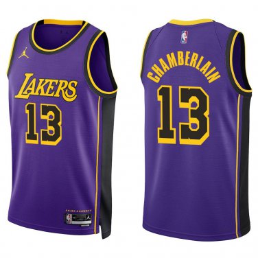 Lakers #13 Wilt Chamberlain Purple Swingman Jersey