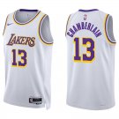Lakers #13 Wilt Chamberlain White Swingman Jersey