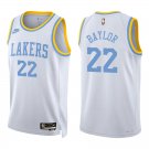Lakers #22 Elgin Baylor White Classic Swingman Jersey