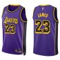 Lakers #23 LeBron James Purple Swingman Jersey