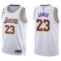 Lakers #23 LeBron James White Swingman Jersey