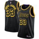 Lakers #33 Kareem Abdul-Jabbar Black Snake Swingman Jersey