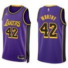 Lakers #42 James Worthy Purple Swingman Jersey