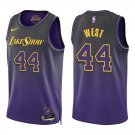 Lakers #44 Jerry West Black Purple City Swingman Jersey