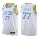Lakers #77 Luka Doncic White Classic Swingman Jersey