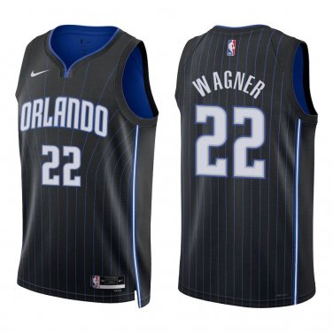 Magic #22 Franz Wagner Black Swingman Jersey