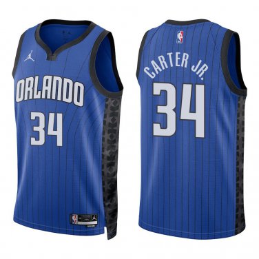 Magic #34 Wendell Carter Jr. Royal Blue Swingman Jersey