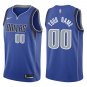 Mavericks #00 Custom Name And Number Royal Blue Swingman Jersey