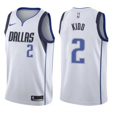 Mavericks #2 Jason Kidd White Swingman Jersey