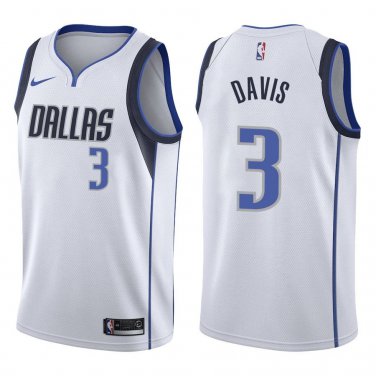 Mavericks #3 Anthony Davis White Swingman Jersey