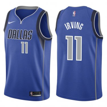 Mavericks #11 Kyrie Irving Royal Blue Swingman Jersey