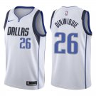 Mavericks #26 Spencer Dinwiddie White Swingman Jersey