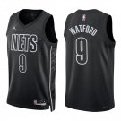 Nets #9 Trendon Watford Black Statement Swingman Jersey