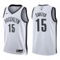 Nets #15 Vince Carter White Swingman Jersey