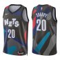 Nets #20 Day'Ron Sharpe Black City Swingman Jersey