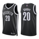 Nets #20 Day'Ron Sharpe Black Swingman Jersey
