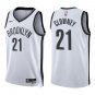Nets #21 Noah Clowney White Swingman Jersey