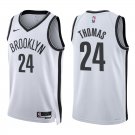 Nets #24 Cam Thomas White Swingman Jersey