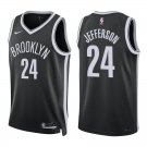 Nets #24 Richard Jefferson Black Swingman Jersey