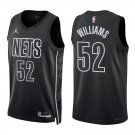 Nets #52 Buck Williams Black Statement Swingman Jersey