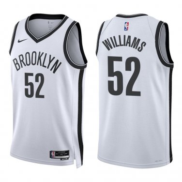 Nets #52 Buck Williams White Swingman Jersey
