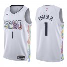Nuggets #1 Michael Porter Jr. White City Swingman Jersey