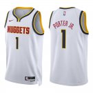 Nuggets #1 Michael Porter Jr. White Swingman Jersey