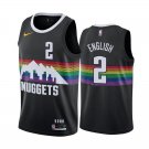 Nuggets #2 Alex English Black Rainbow Swingman Jersey
