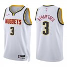 Nuggets #3 Julian Strawther White Swingman Jersey