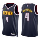 Nuggets #4 Russell Westbrook Navy Swingman Jersey