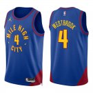 Nuggets #4 Russell Westbrook Royal Blue Swingman Jersey