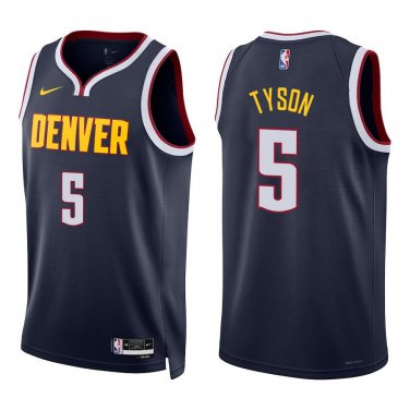 Nuggets #5 Hunter Tyson Navy Swingman Jersey