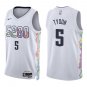 Nuggets #5 Hunter Tyson White City Swingman Jersey