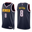 Nuggets #8 Peyton Watson Navy Swingman Jersey