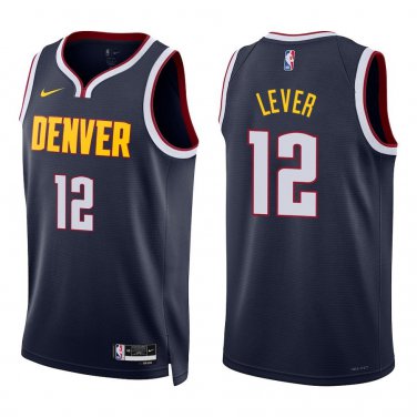 Nuggets #12 Fat Lever Navy Swingman Jersey