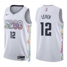 Nuggets #12 Fat Lever White City Swingman Jersey