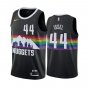 Nuggets #44 Dan Issel Black Rainbow Swingman Jersey
