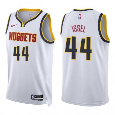 Nuggets #44 Dan Issel White Swingman Jersey