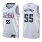 Nuggets #55 Dikembe Mutombo White City Swingman Jersey