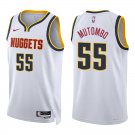 Nuggets #55 Dikembe Mutombo White Swingman Jersey