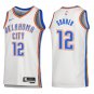 Oklahoma City Thunder #12 Thomas Sorber White Jersey
