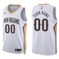 Pelicans #00 Custom Name And Number White Swingman Jersey