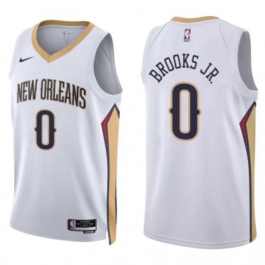 Pelicans #0 Keion Brooks Jr. White Swingman Jersey