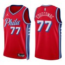 Philadelphia 76ers #77 V.J.Edgecombe Red Jersey