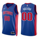Pistons #00 Ron Holland Royal Blue Swingman Jersey