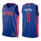 Pistons #1 Chauncey Billups Royal Blue Swingman Jersey